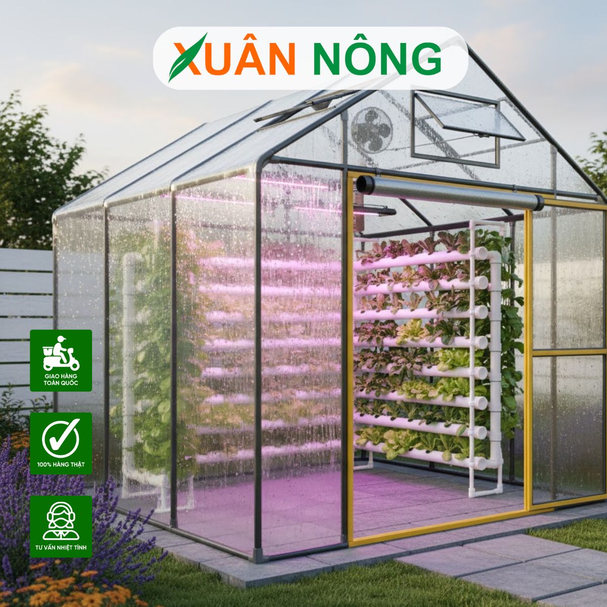 Nhà màng mini khung composite chống ăn mòn
