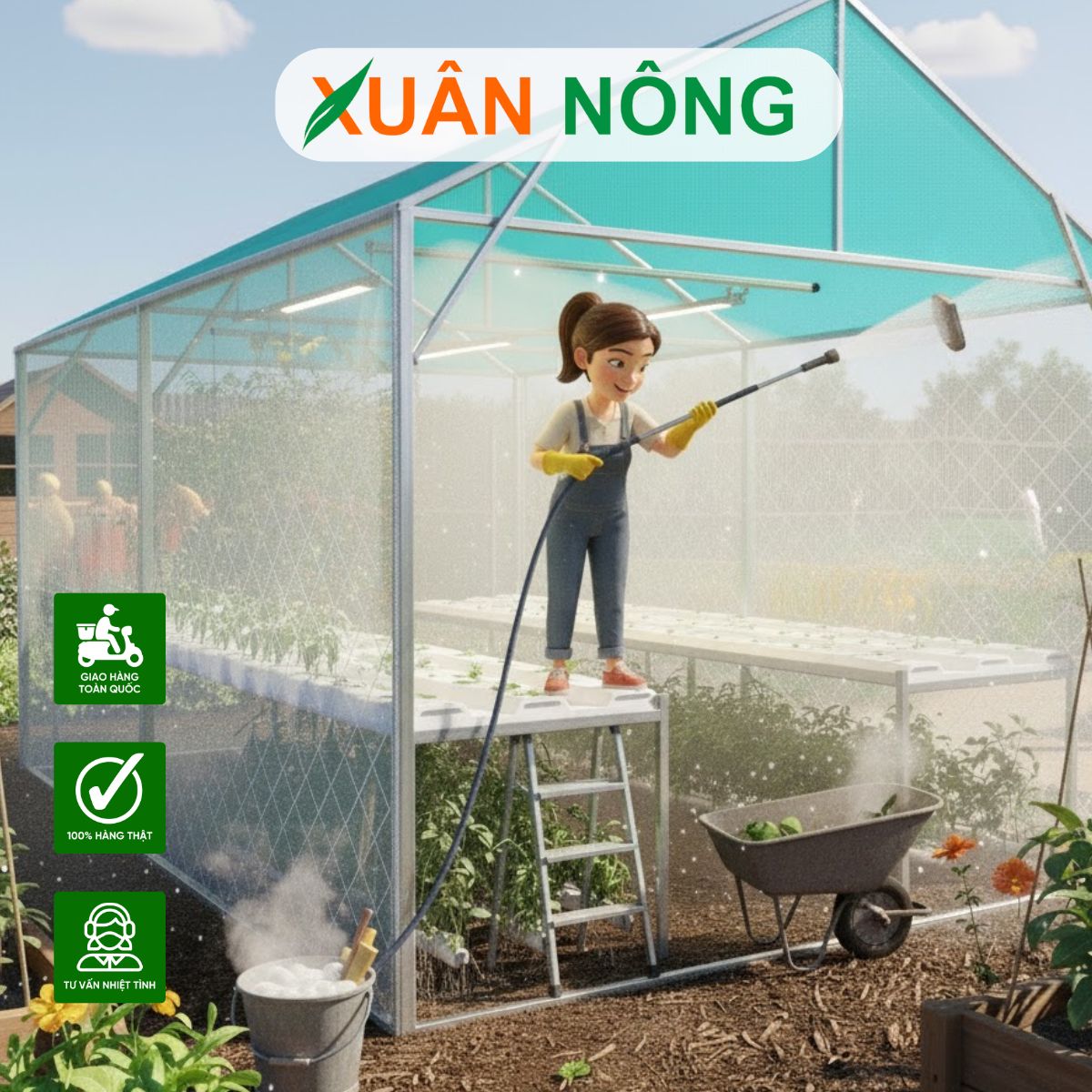 Nhà màng mini - Bảo trì và vệ sinh sau mỗi vụ mùa